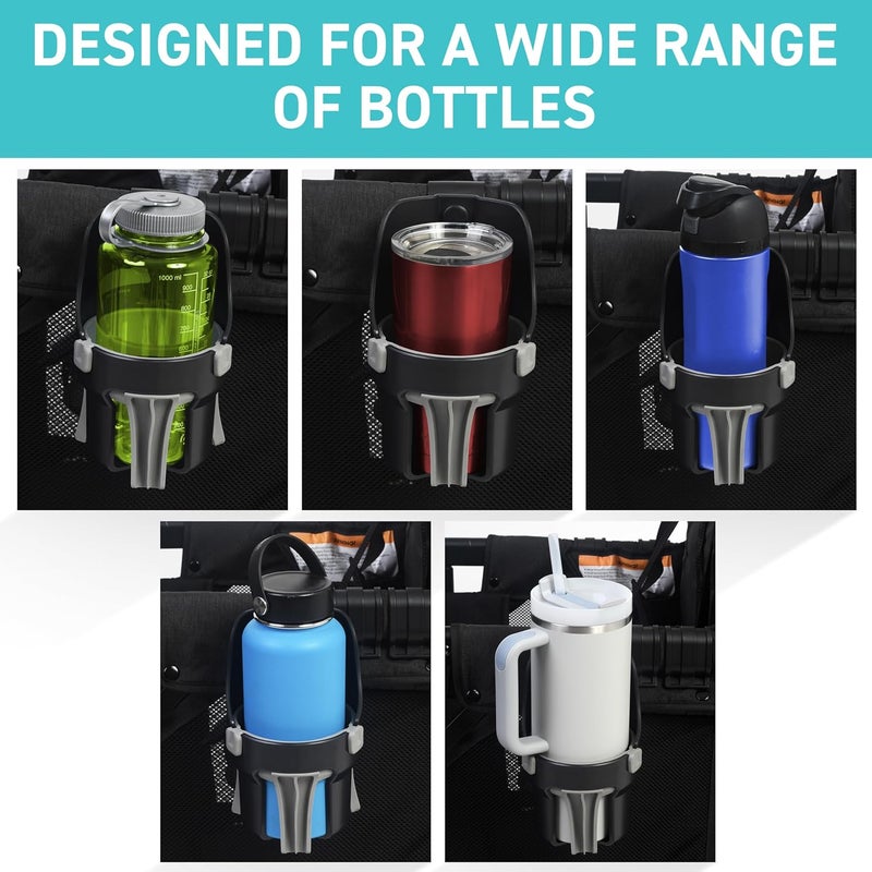 Tributary Brands Large Cup Holder Compatible with Wonderfold Wagon - Large Cup Holder Attachment Designed for Wonderfold Wagon W2 and W4 Accessories - Image 4
